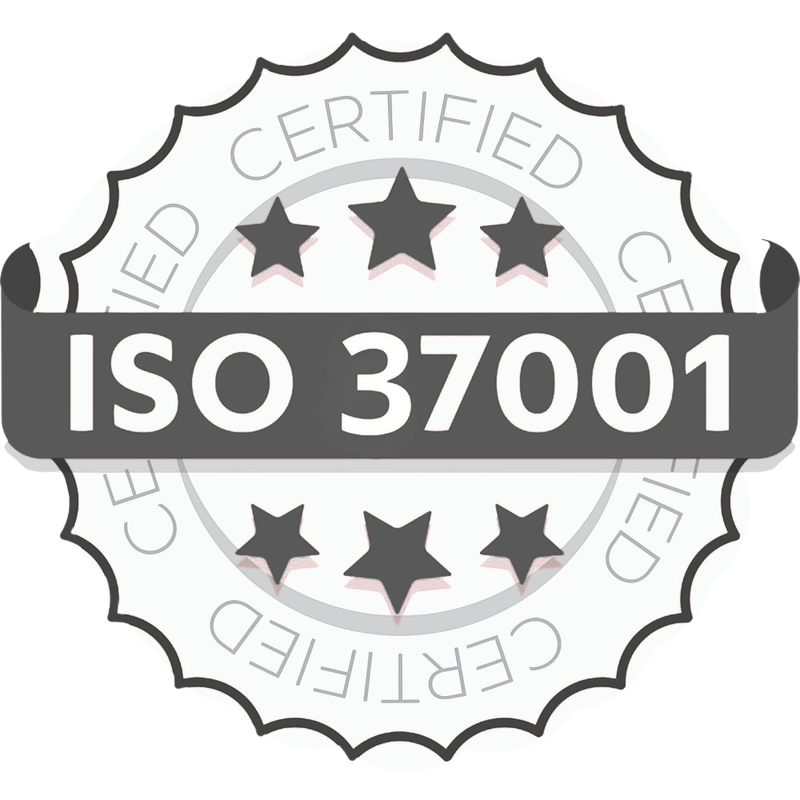 Sello de certificación ISO 37001